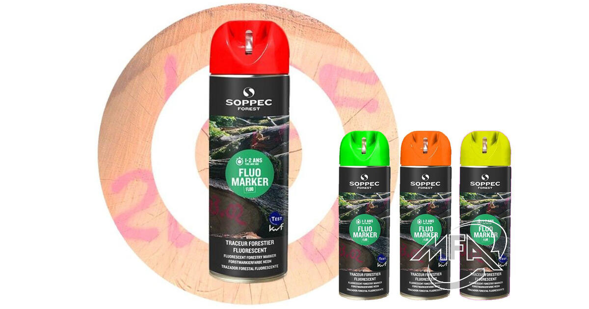 Bombe aérosol ECO-Marker Fluo 500 ml - Contact Forestier