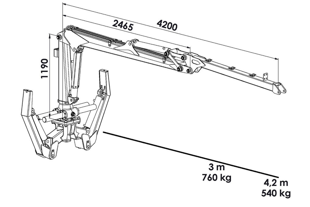 Remorque forestière 8 T