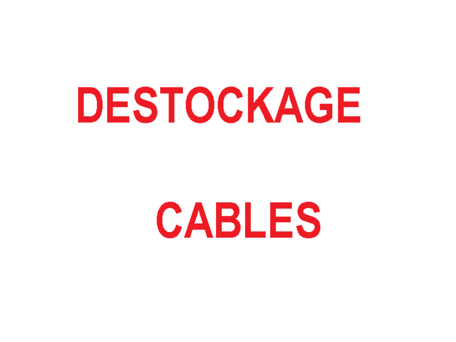PROMO - CHUTES CABLE METALLIQUE ET SYNTHETIQUE