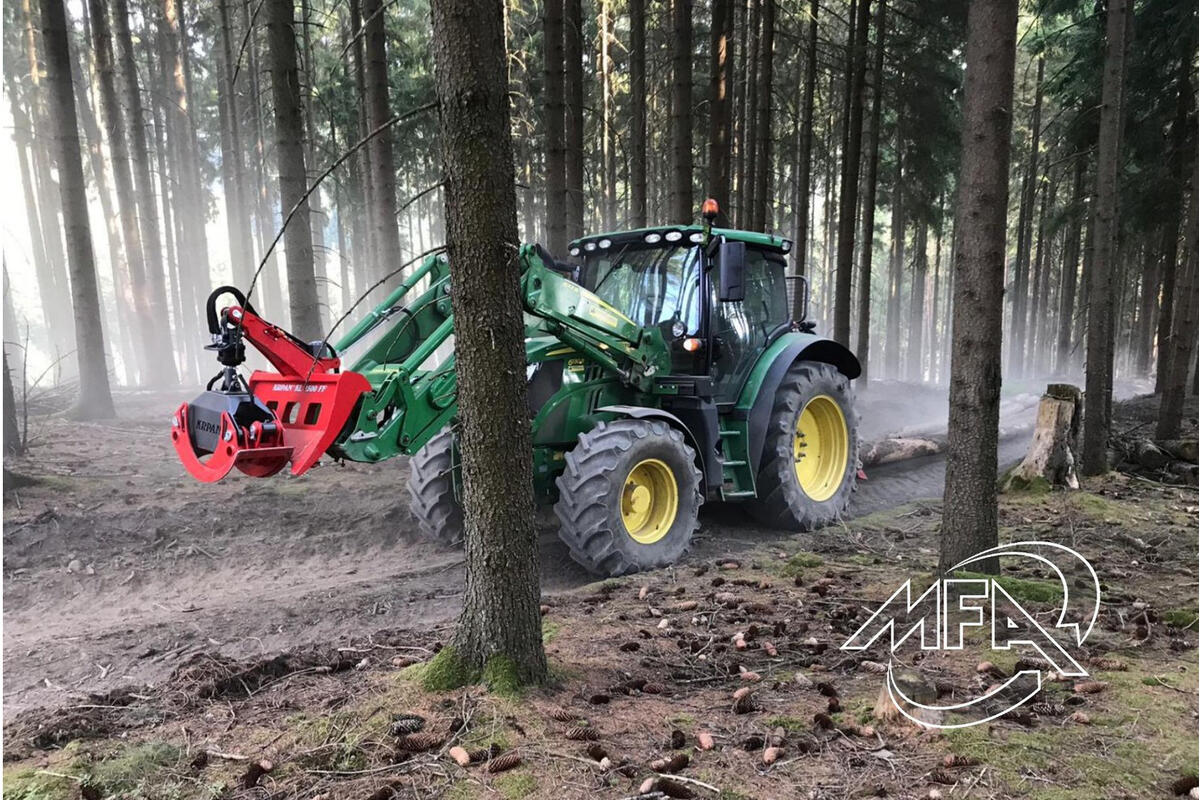 Grappin sur fourche avant de type EURONORM KRPAN