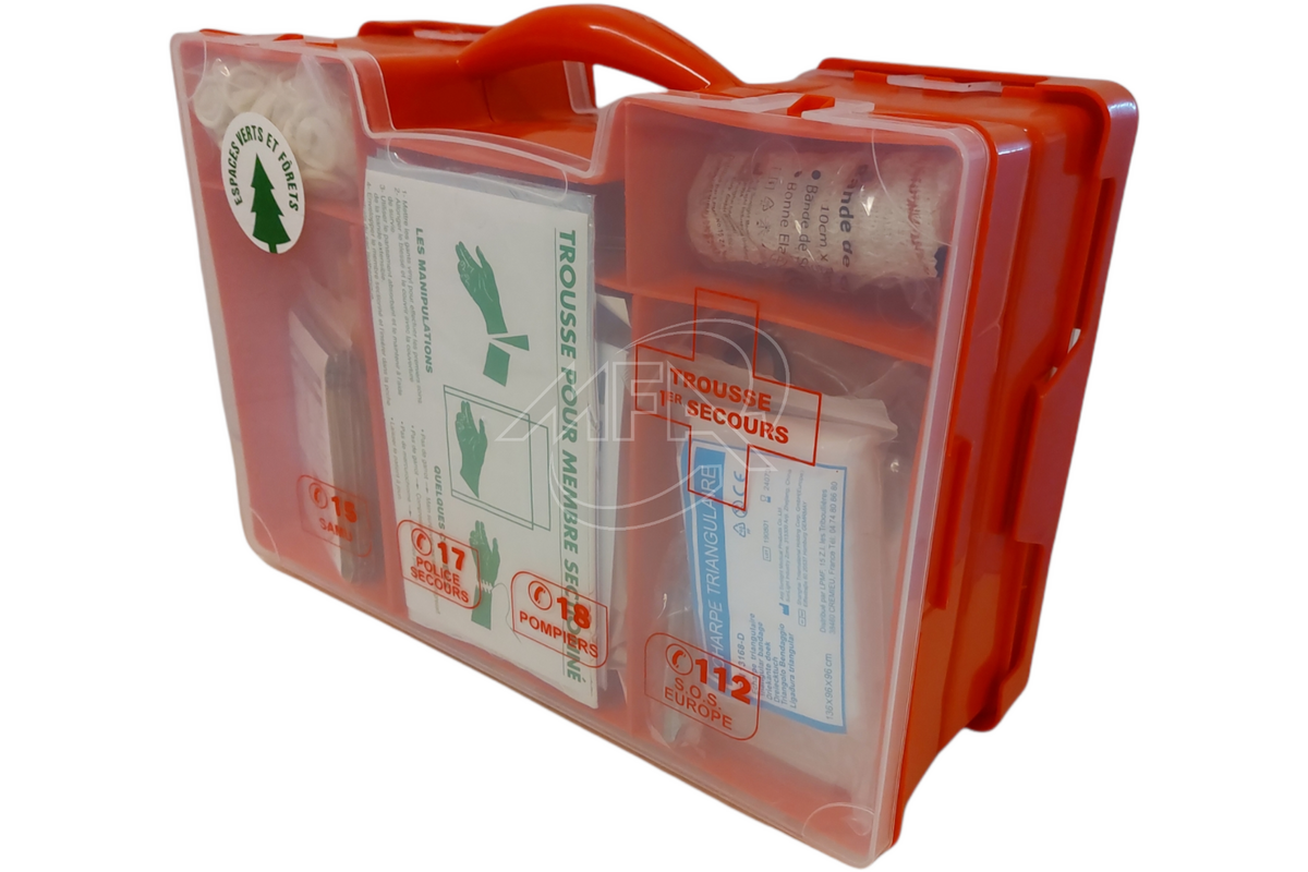 Trousse à pharmacie éco-responsable Futura Box Rouge - Vide