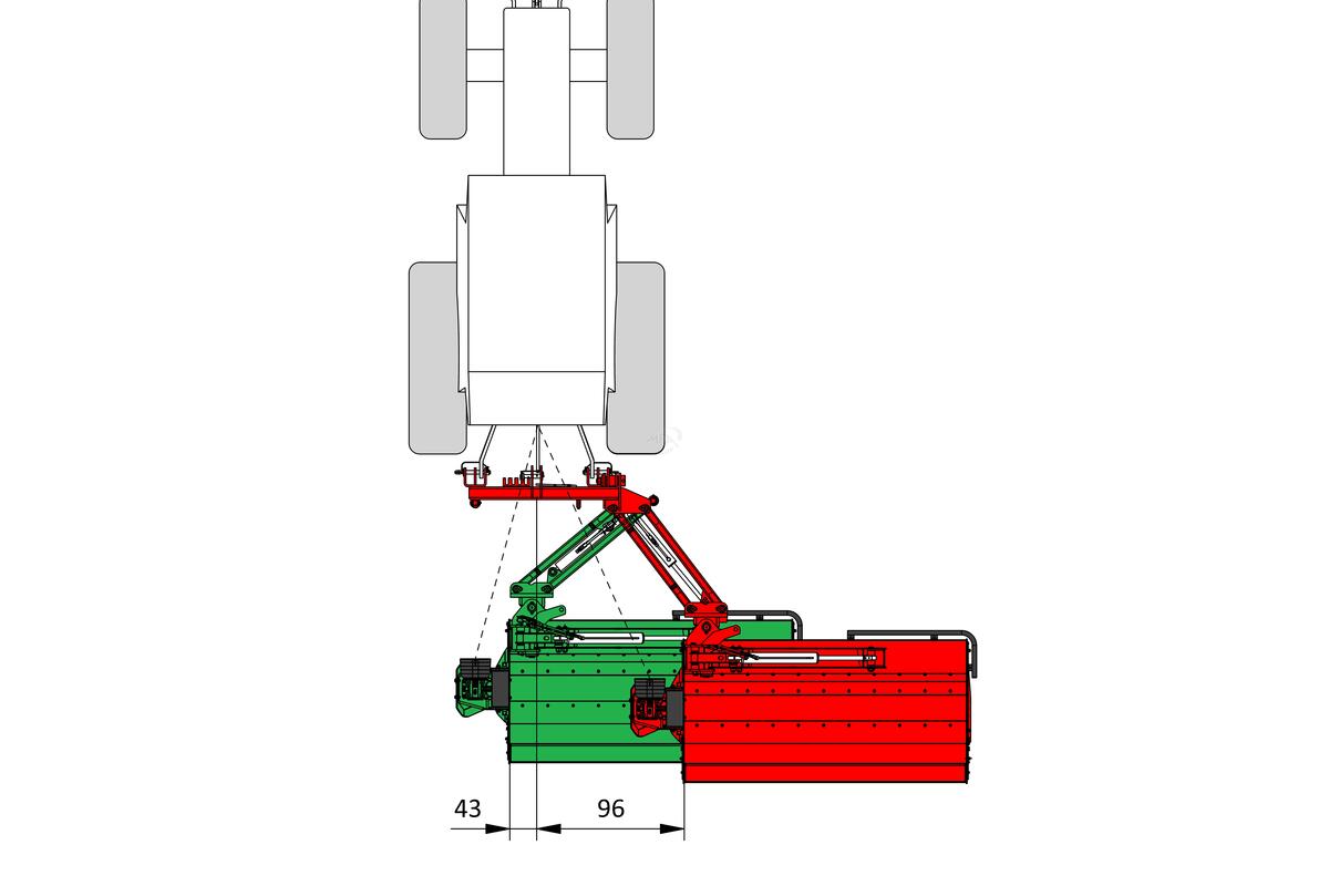 Broyeur d'accotement semi-professionnel MBL Profi TEHNOS