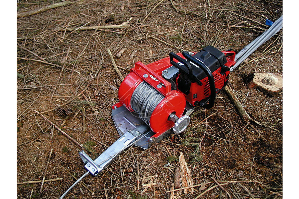 Poulie de renvoi treuil portable à câble : matériel forestier