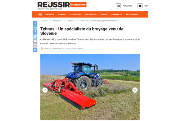 Tracteur standard, Réussir machinisme