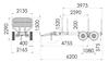 Remorque forestière 15 T double poutre